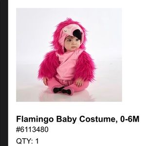 Pottery Barn Kids baby flamingo costume